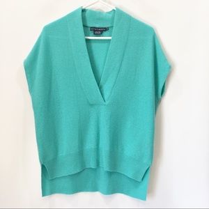 Ralph Lauren Cashmere Vest Turquoise Oversized